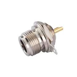 N tipli dişi bulkhed panel lehimli konnektor