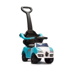Детская машинка-каталка slm034, 3-5 лет, черный/голубой Детская машинка-каталка slm034, 3-5 лет, черный/голубой