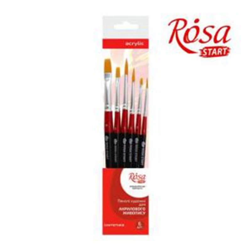 Fırça dəsti Rosa Studio 12, sintetika, yastı №2, 5, 10, dairəvi №1, 3, 5 Fırça dəsti Rosa Studio 12, sintetika, yastı №2, 5, 10, dairəvi №1, 3, 5