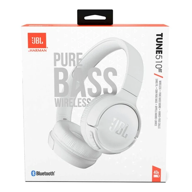 Беспроводные наушники JBL Tune 510BT White (JBLT510BTWHT)