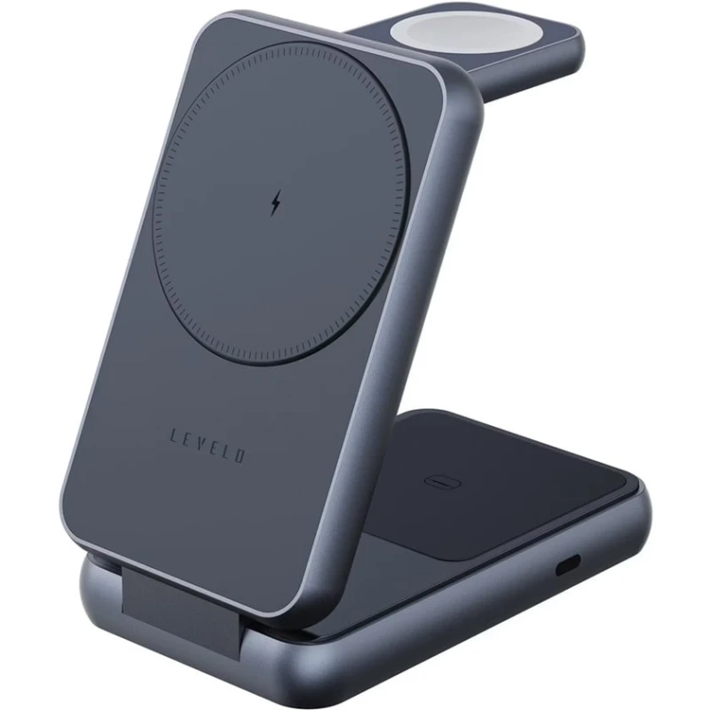 Беспроводное зарядное устройство Levelo AERIS Wireless Charger 3in1 Gray
