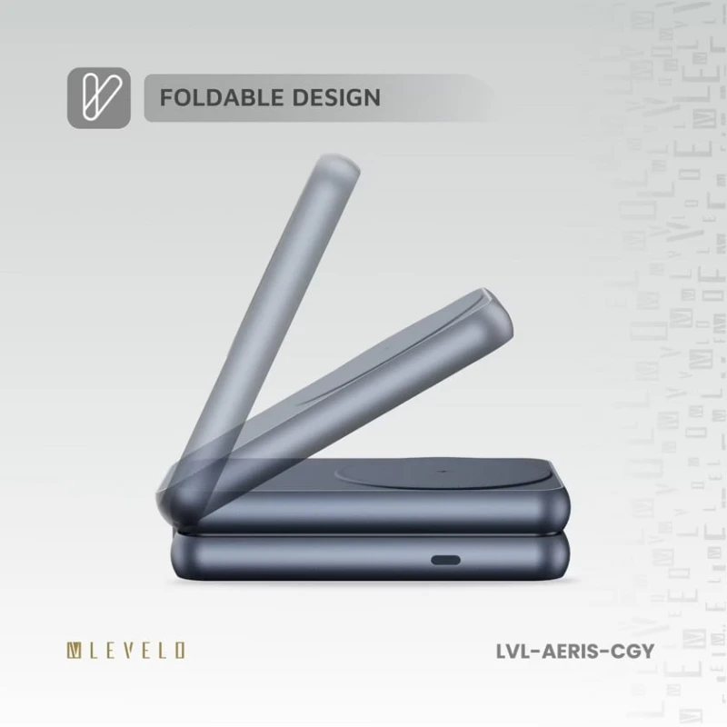 Беспроводное зарядное устройство Levelo AERIS Wireless Charger 3in1 Gray