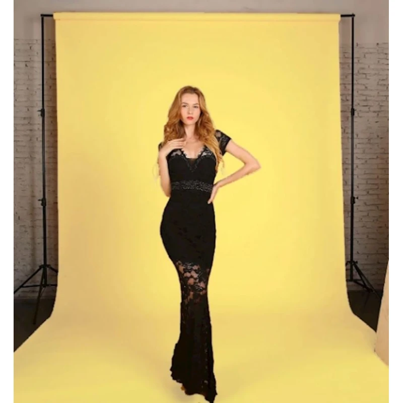 Бумажный фон в рулоне Lemon Yellow 102, L- 545, 1.35x5 м, желтый