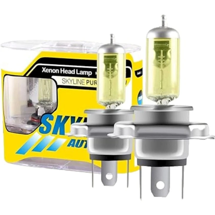 Avtomobil faraları üçün halogen lampa Skyline H4, sarı, 12V, 55W