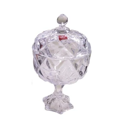 Сахарница Yujing Glass Ware YJZJ-6106-1, стекло, прозрачный