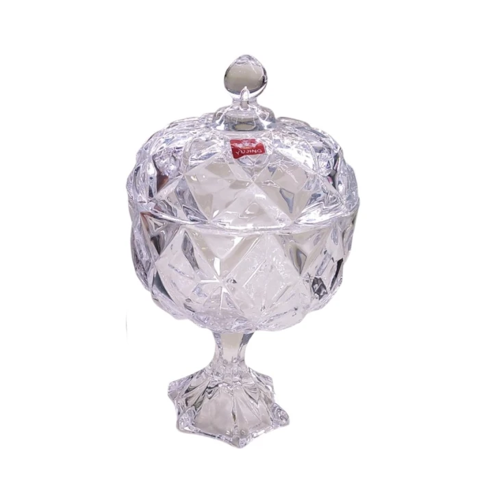 Сахарница Yujing Glass Ware YJZJ-6106-1, стекло, прозрачный Сахарница Yujing Glass Ware YJZJ-6106-1, стекло, прозрачный