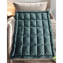 Матрас Luxe Cotton, 100x200 см, велюр, зеленый