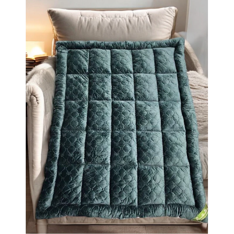 Матрас Luxe Cotton, 100x200 см, велюр, зеленый