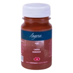 Акриловая краска Ладога 406, Сиена жженая, 100 мл