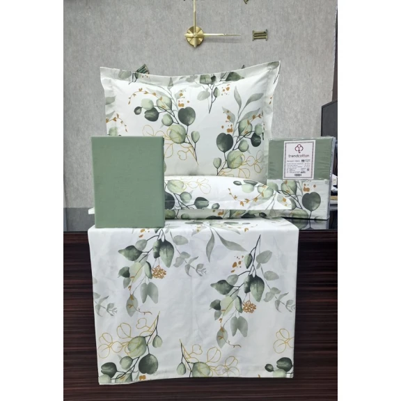 Yataq dəsti Trend Cotton 00004506, yorğan üzü 200x220 sm, mələfə 240x260 sm, 2 yastıq üzü 50x70 sm, ikinəfərlik, pambıq, rəngbərəng