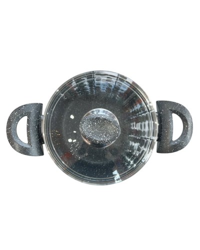 Yemək bişirmək üçün dəst Venda ZGH_00115, qranit, boz, 9 parça