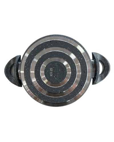 Yemək bişirmək üçün dəst Venda ZGH_00115, qranit, boz, 9 parça