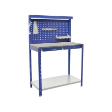 İş dəzgahı Praktik Garage Set 2, 50х100х150 sm, göy/boz