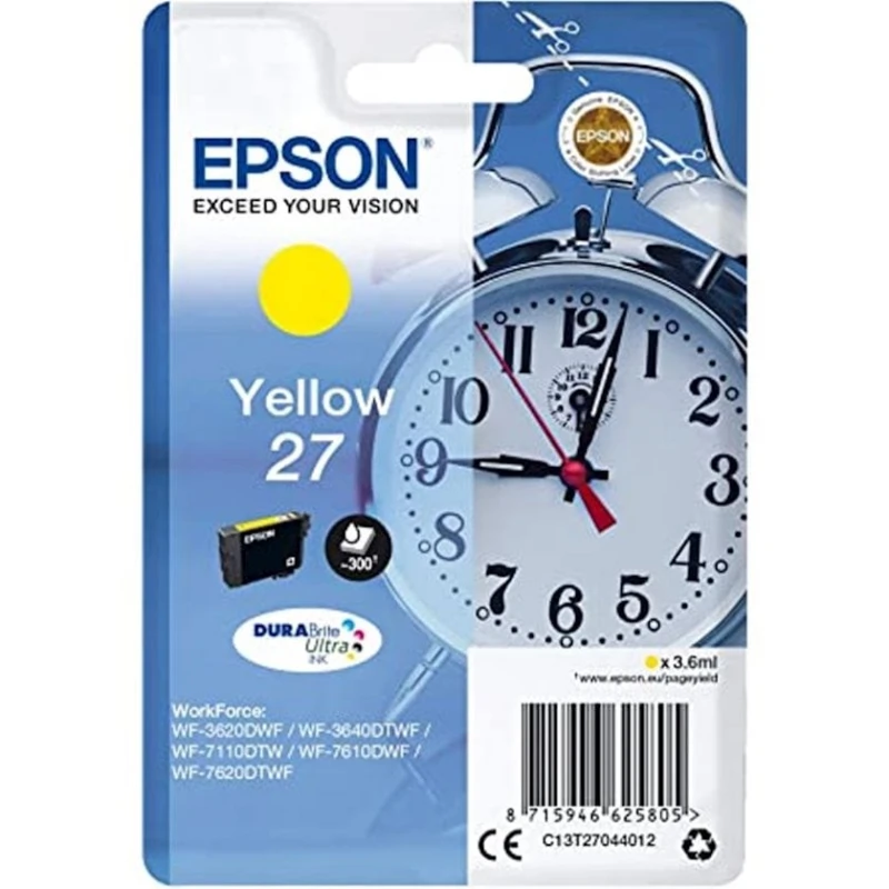 Картридж Epson C13T27044022-N Yellow