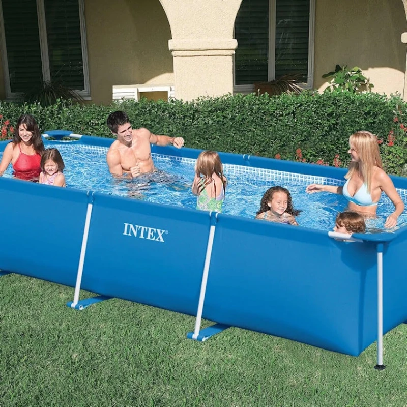 Каркасный бассейн İntex Rectangular Frame H28273NP, синий, 450x220x84 см, 7127 л Каркасный бассейн İntex Rectangular Frame H28273NP, синий, 450x220x84 см, 7127 л