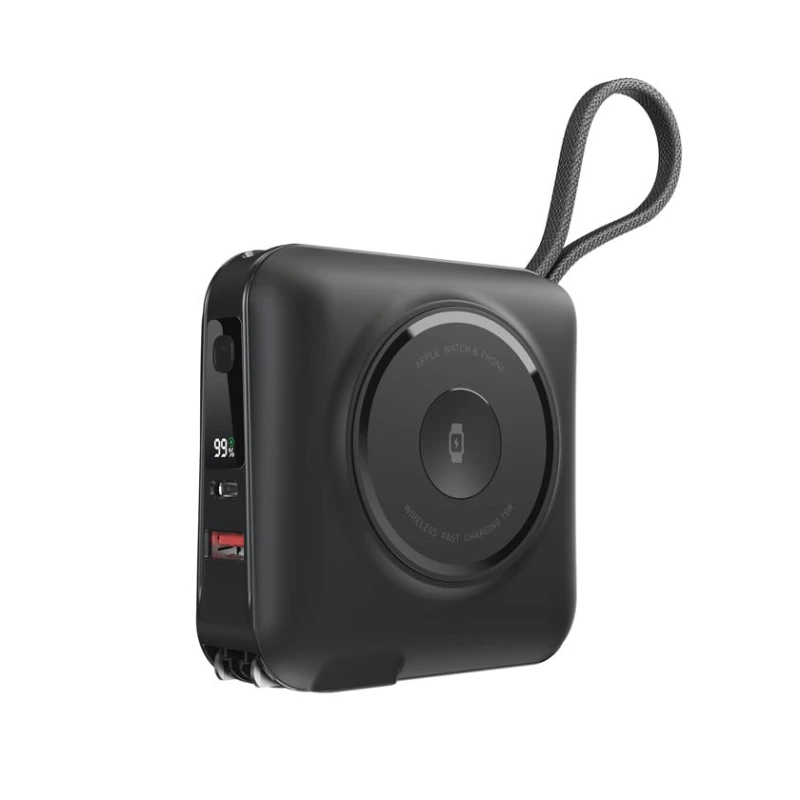 Xarici akkumulyator WIWU 6 in 1 Powerbank 45W 15000mAh Black