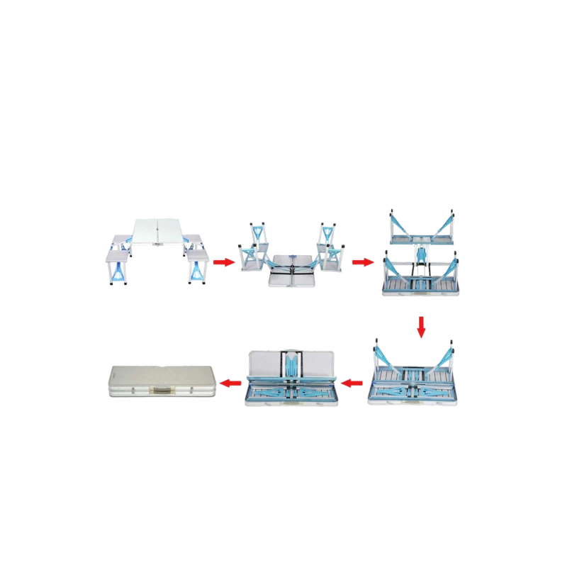 Складной стол Ebax, белый/голубой, 84х34х10 см Складной стол Ebax, белый/голубой, 84х34х10 см