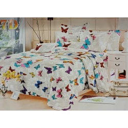 Комплект постельного белья MiraNova CTS-544, сатин, белый, простыня 200х220 см, пододеяльник 200x220 см, наволочка 50x70 см (2 шт)