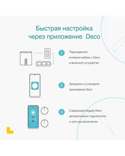 Wi-Fi adapter TP-Link Deco X50 Home Mesh Wi-Fi 6, 2 əd