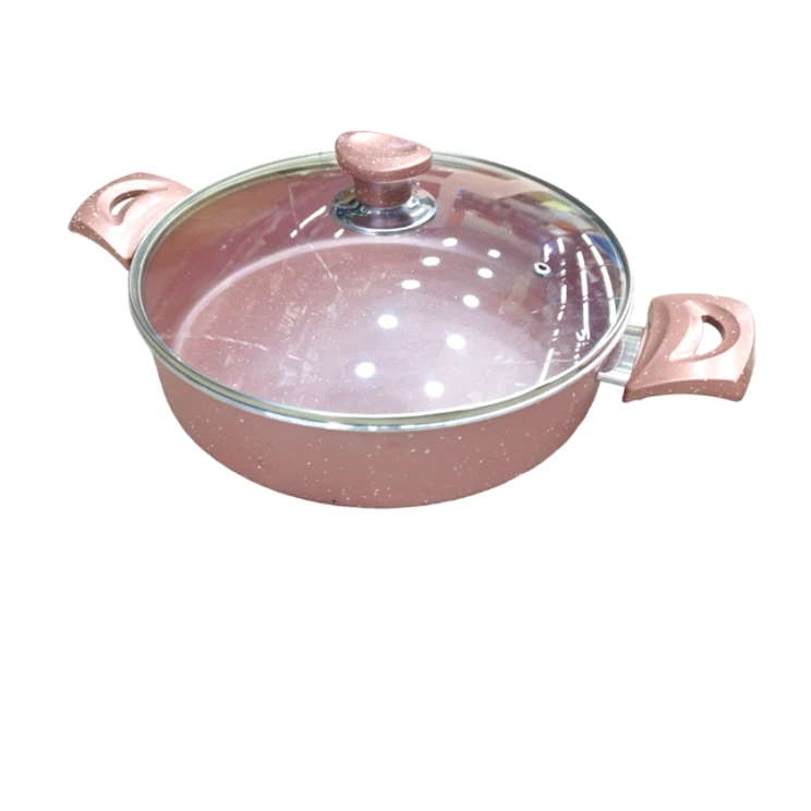 Сотейник Ozguven HMSD_TС30, 30 см, гранит с антипригарным покрытием, розовый Сотейник Ozguven HMSD_TС30, 30 см, гранит с антипригарным покрытием, розовый