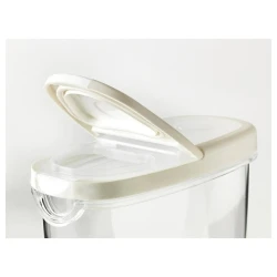 Контейнер для хранения сухих продуктов IKEA 365+, прозрачный/белый Контейнер для хранения сухих продуктов IKEA 365+, прозрачный/белый