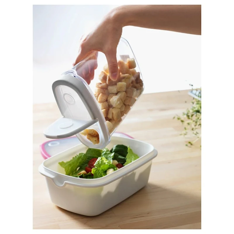 Quru qida saxlama konteyneri IKEA 365+, şəffaf/ağ Quru qida saxlama konteyneri IKEA 365+, şəffaf/ağ