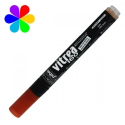 Маркер глянцевый для стекла Pebeo Vitrea160 Amber brown, 1.2мм