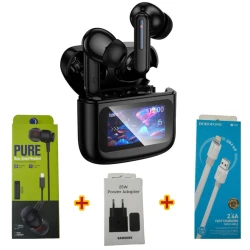 Qulaqlıq Hoco EQ14 Black + Free Gift