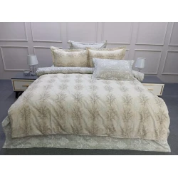 Комплект постельного белья Hanzade SHA-00006572, пододеяльник 160x220 см, простыня 160x220 см, 2 шт. наволочек 50x70 см, полутораспальный, хлопок