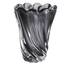 Vaza Eichholtz Contessa S, 19.5x25.5 sm, şüşə, boz
