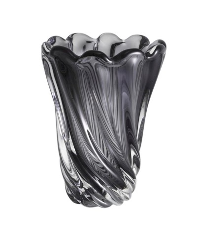 Vaza Eichholtz Contessa S, 19.5x25.5 sm, şüşə, boz