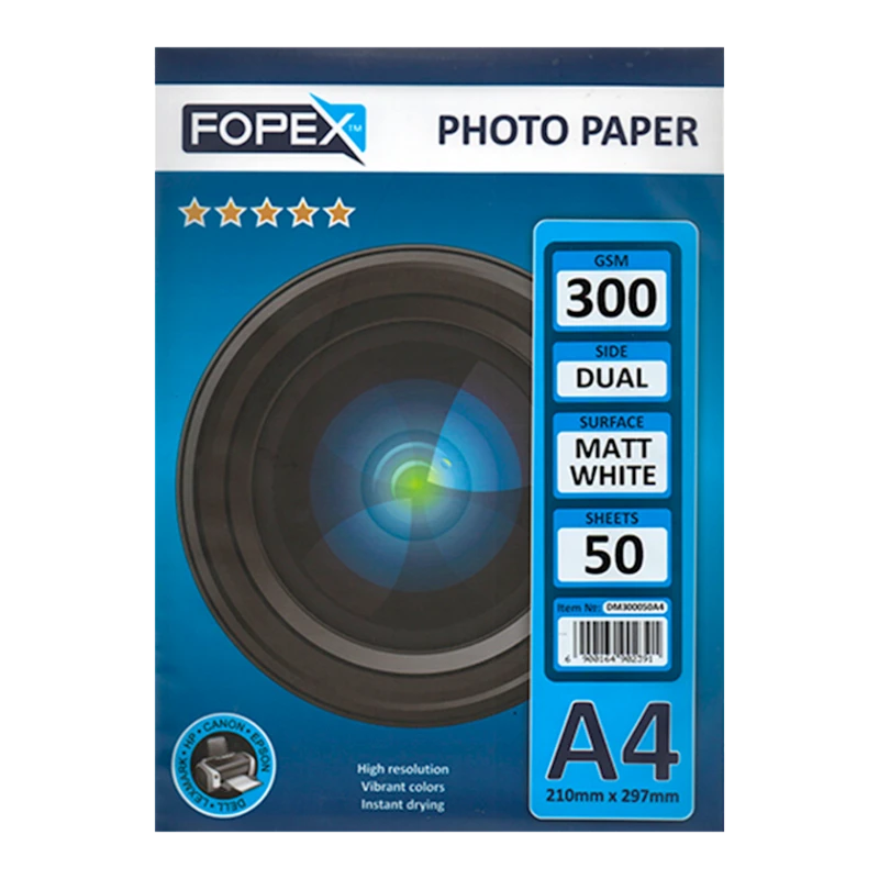 Фотобумага Fopex A4, матовая Фотобумага Fopex A4, матовая