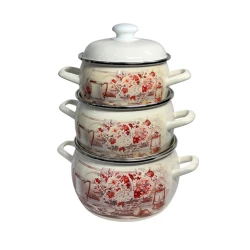 Набор кастрюль Лысьвенские эмали S-207AP, эмаль, 3 шт