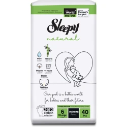 Детские подгузники-трусики Sleepy 6(Junior Extra/XL),15+ кг,40 шт