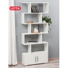 Stellaj Letta White, 176х25х73 sm, LDSP, ağ