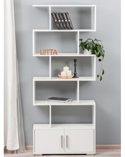 Stellaj Letta White, 176х25х73 sm, LDSP, ağ