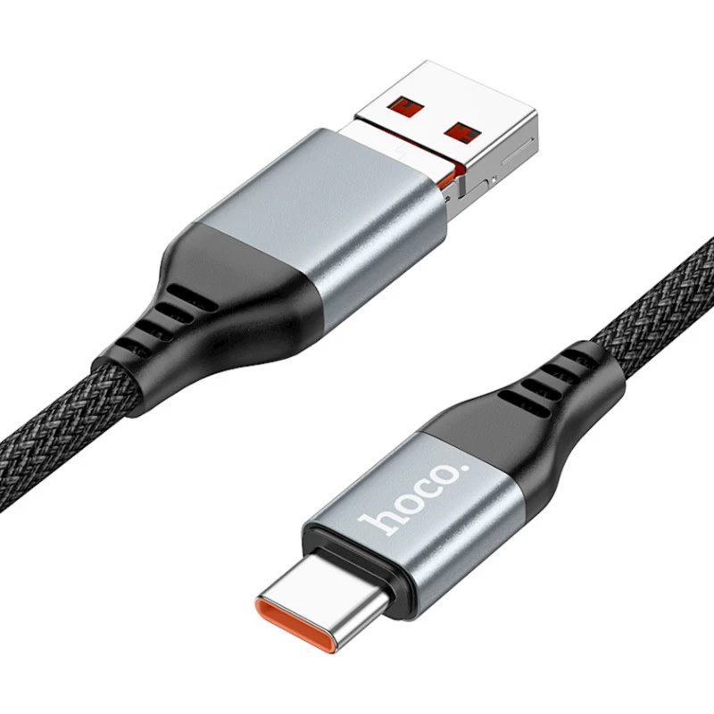 Кабель USB Hoco U128 Viking USB/Type-C to Type-C 1.2 м, черный