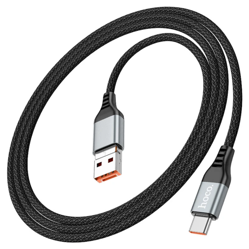 Кабель USB Hoco U128 Viking USB/Type-C to Type-C 1.2 м, черный
