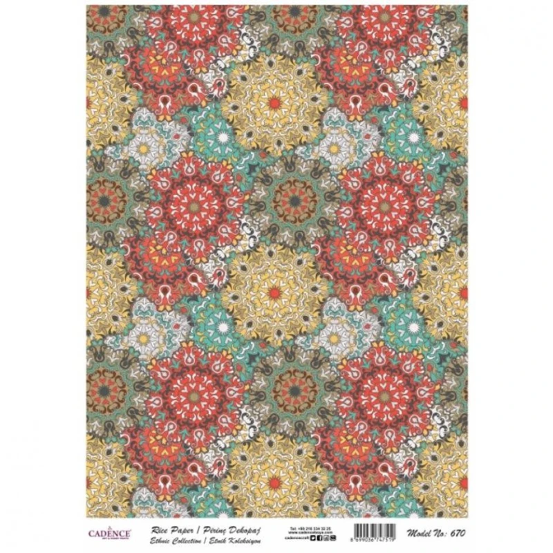 Рисовая бумага для декупажа Cadence - 670 Рисовая бумага для декупажа Cadence - 670