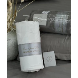 Простынь на резинке Laura Grand H-6, 160х200 см, белый