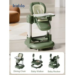 Стульчик для кормления Kidilo 3 в 1, зеленый