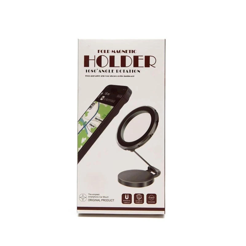 Avtomobil üçün telefon tutacağı Fold Magnetic Holder 1080 Angle Rotation