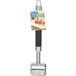 Молоток для мяса Flink & Sauber нержавеющая сталь, с петлей для подвешивания, Серебристый/Черный Молоток для мяса Flink & Sauber нержавеющая сталь, с петлей для подвешивания, Серебристый/Черный