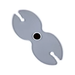 Молд Держатель для бокалов на бутылку Восьмерка, 25х11.5 см, силикон, белый