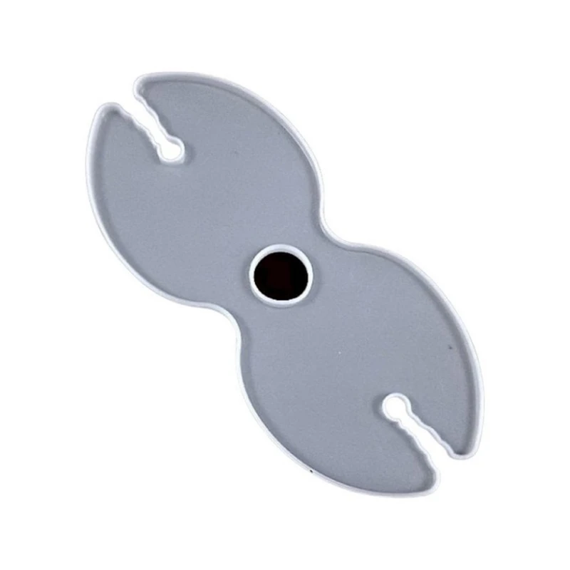 Молд Держатель для бокалов на бутылку Восьмерка, 25х11.5 см, силикон, белый