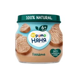 Мясное пюре ФрутоНяня Говядина, 80 г