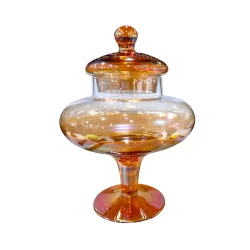 Şəkər qabı NH_SED13, 27x19 sm, şüşə, sarı