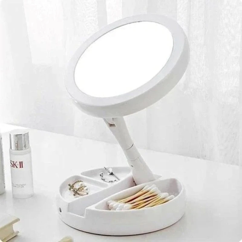 Led işıqlı makiyaj güzgüsü My Fold Away Mirror, qatlana bilən