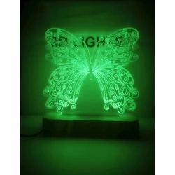 3D-gecə lampası tby01, 20x14 sm, yaşıl 3D-gecə lampası tby01, 20x14 sm, yaşıl