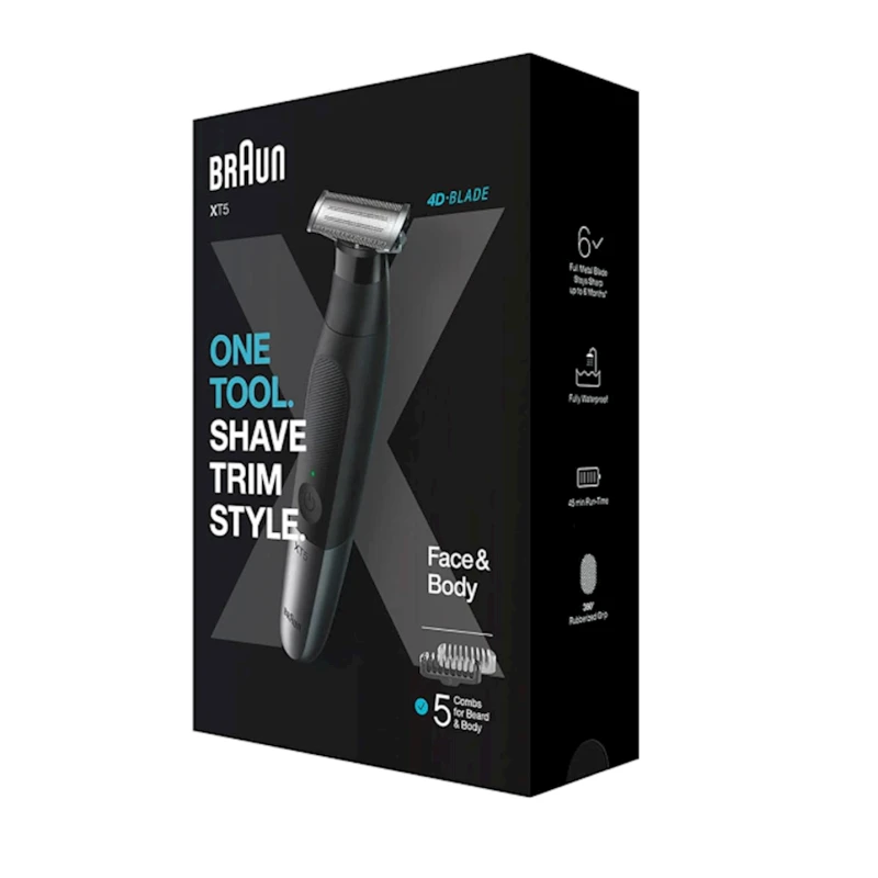 Триммер Braun XT5100 Black Silver Триммер Braun XT5100 Black Silver